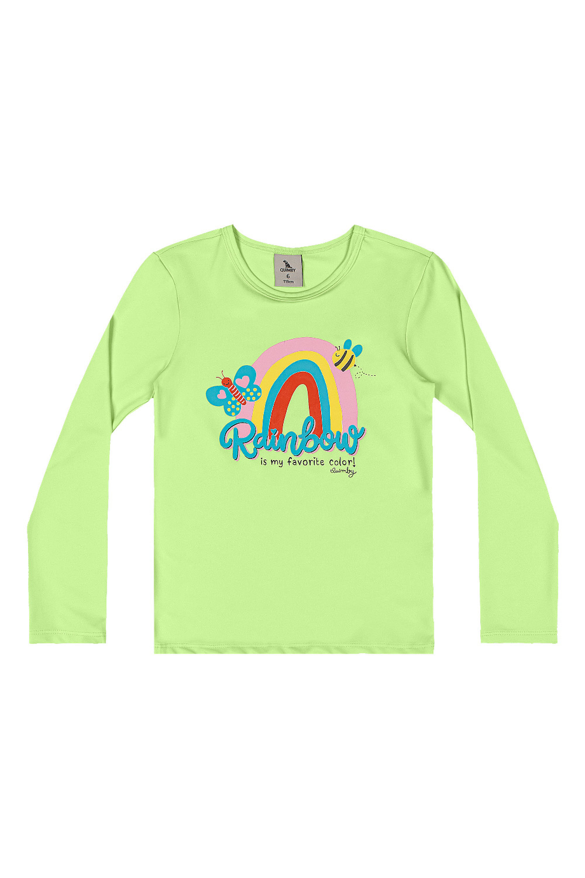 Biquíni Paraíso Infantil com Blusa e Calcinha (Verde Claro) Quimby - Imagem 44
